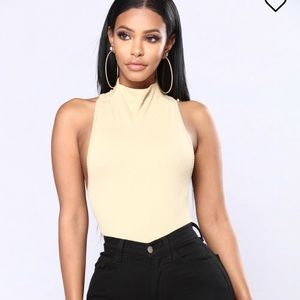 Fashion Nova Khaki bodysuit.